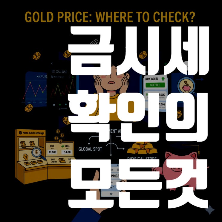  금 시세, 가장 빠르고 정확한 확인 사이트/앱 TOP 6 총정리, 금 시세 확인의 모든 것 (2025년 기준, KRX, 한국금거래소, 인베스팅닷컴 비교)