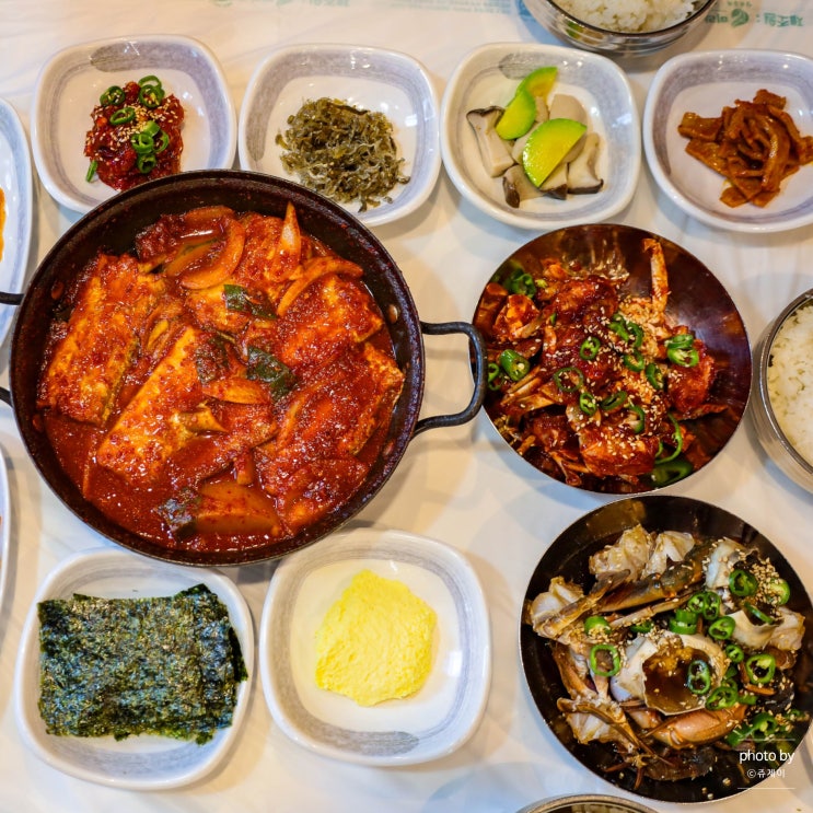  여수 이순신광장 맛집 간장게장 순이네 밥상 주차 공영 주차장