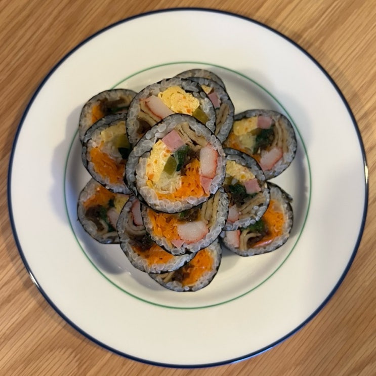  일본일상 집밥 집김밥 만들기