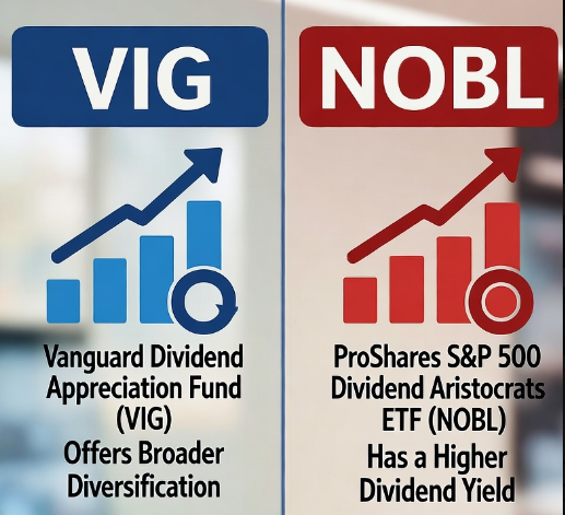  VIG vs. NOBL, 배당 ETF 비교 분석