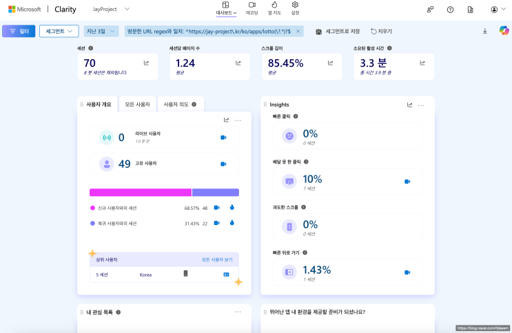  사용자 경험(UX) 개선을 위한 무료 웹 분석 도구 Clarity React 프로젝트에 연동하기