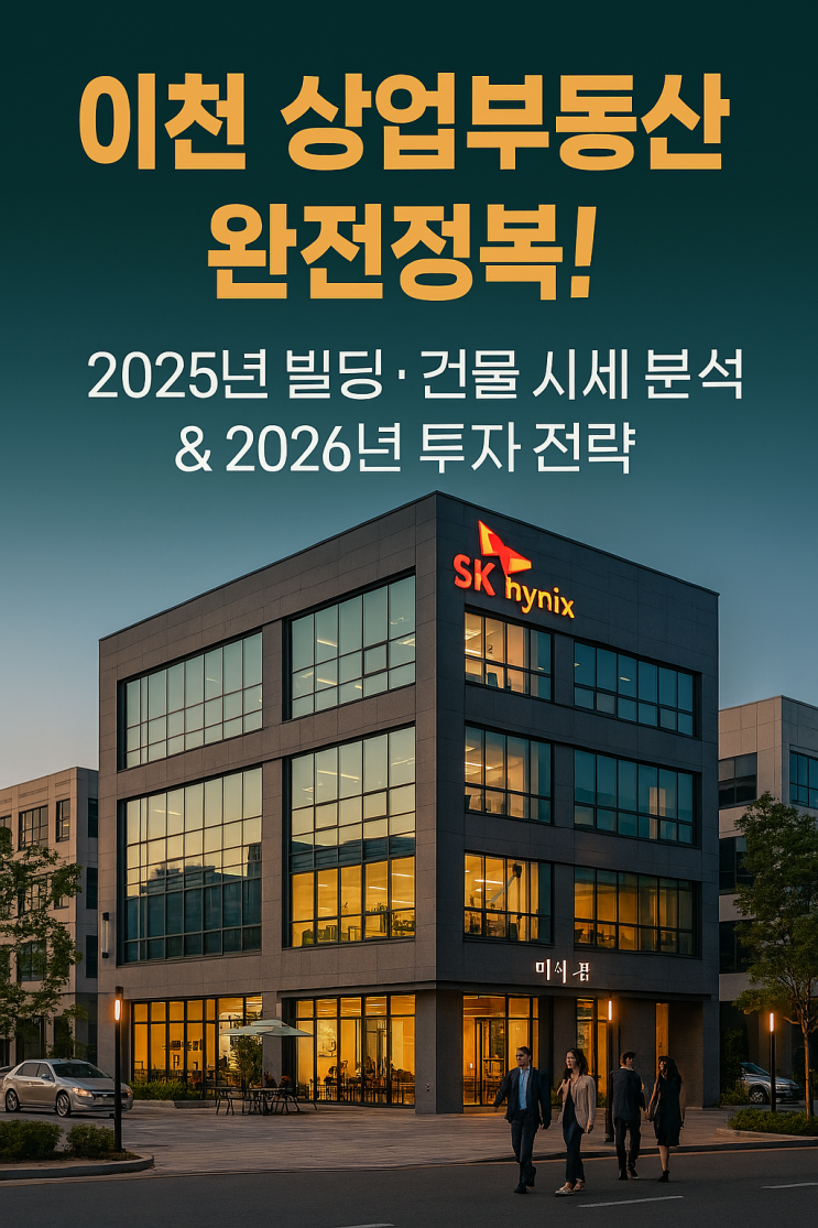   이천 상업부동산 완전분석 ② – 자본규모별 투자전략 & 실전 가이드
