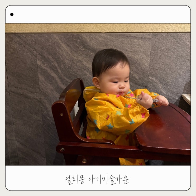  아기미술가운 엘리몽 육아용품 사용후기
