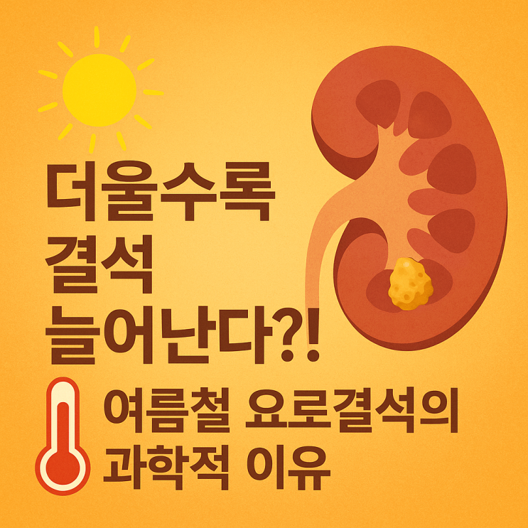  날 더우면 결석도 늘어난다?️ 기온 상승과 요로결석의 과학적 관계