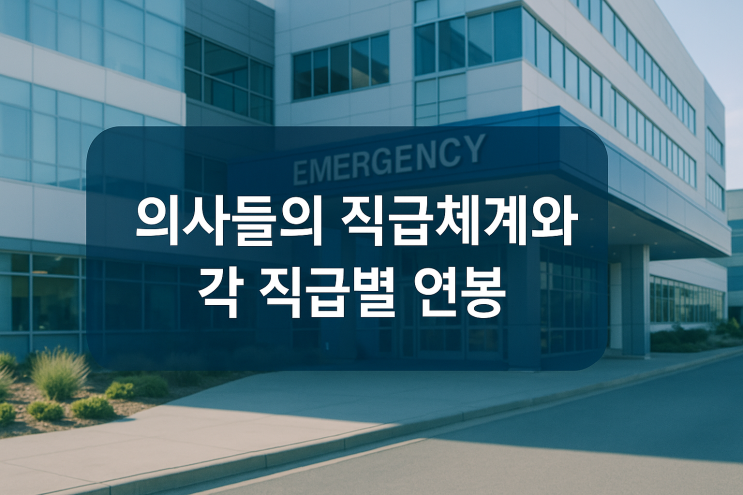  의사들의 직급체계와 각 직급별 연봉