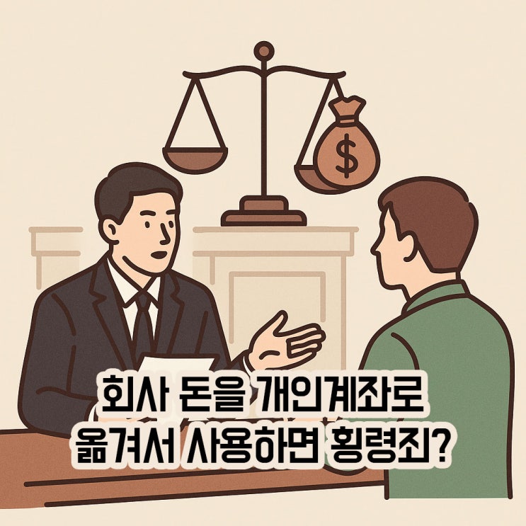  회사 돈을 개인계좌로 옮겨서 사용했다가 걸린 사람은 필독! 횡령죄 변호사