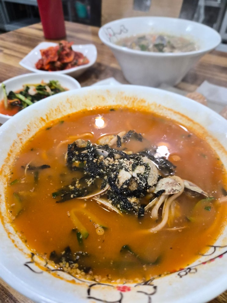  [아산 배방 맛집] 백년초가 들어가 건강한 아산칼국수 맛집! 백년초 바지락칼국수