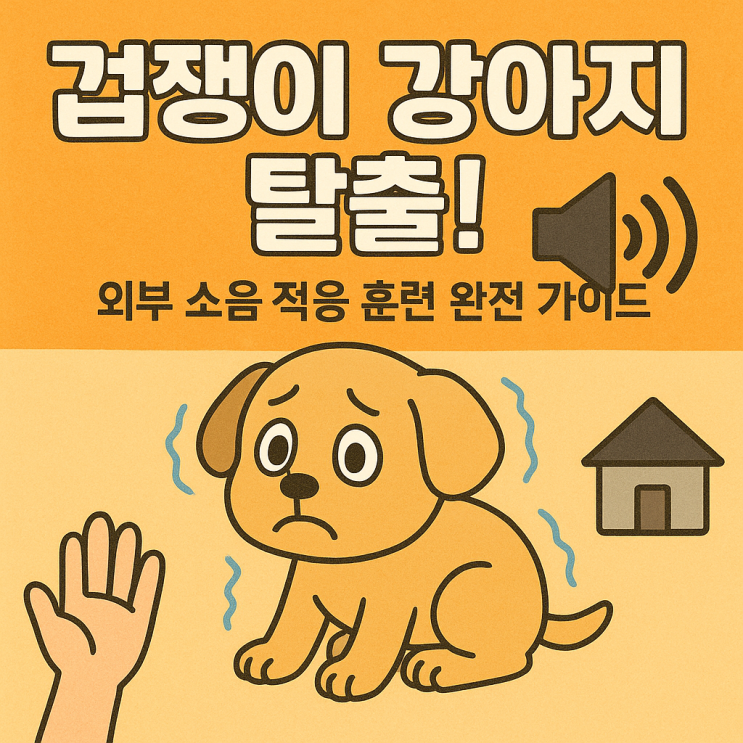  강아지 외부 소음 적응 훈련법! 무서움 대신 익숙함으로 
