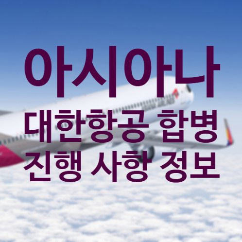  [여행정보] 아시아나 대한항공 합병에 따른 마일리지 통합 / 활용 방법 / 합병시기 및 정보