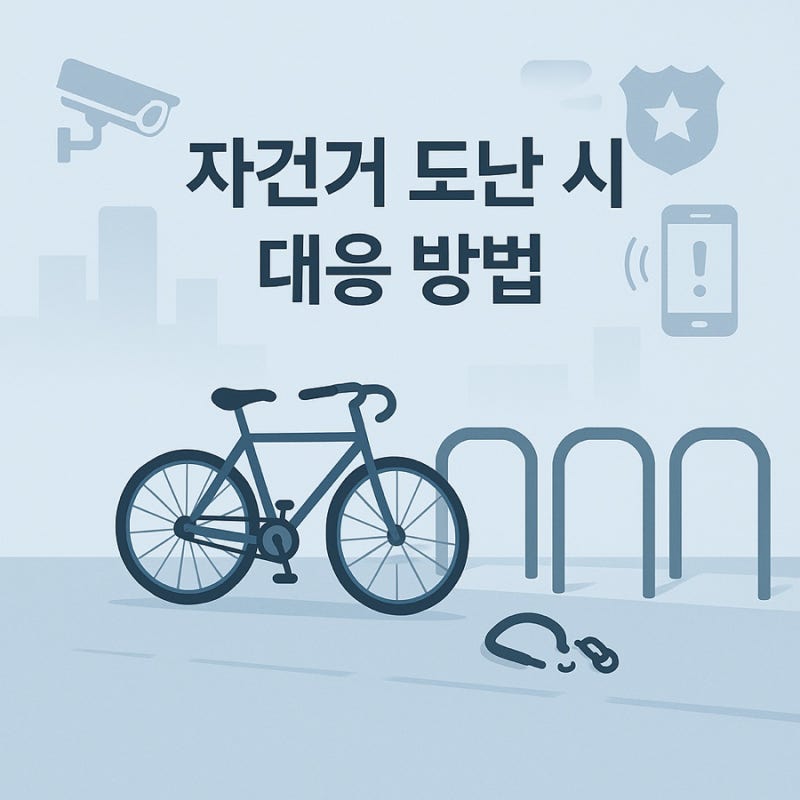 자전거 도난 실전 가이드｜경찰 신고, CCTV 확인, 보험 청구, 예방 팁
