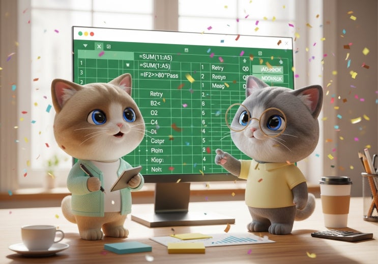  엑셀 함수 정리 표 한눈에 보기 기초부터 실무까지