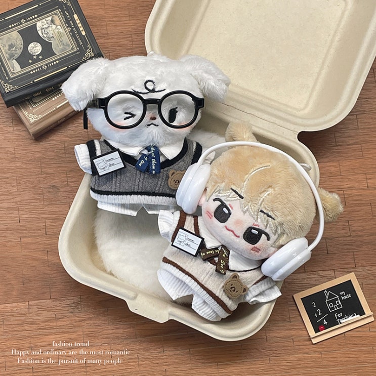  10cm 곰돌이 학교 세트 인형옷 아이돌인형옷