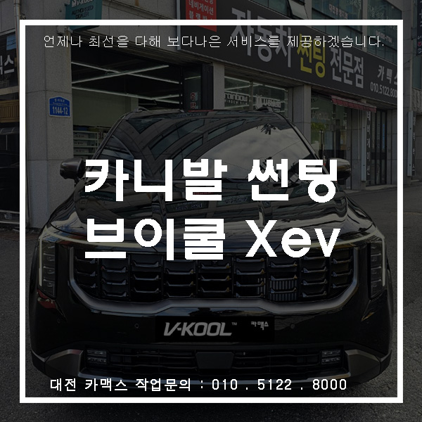  카니발도 프라이버시는 필수! 대전 카맥스 브이쿨 Xev 시공