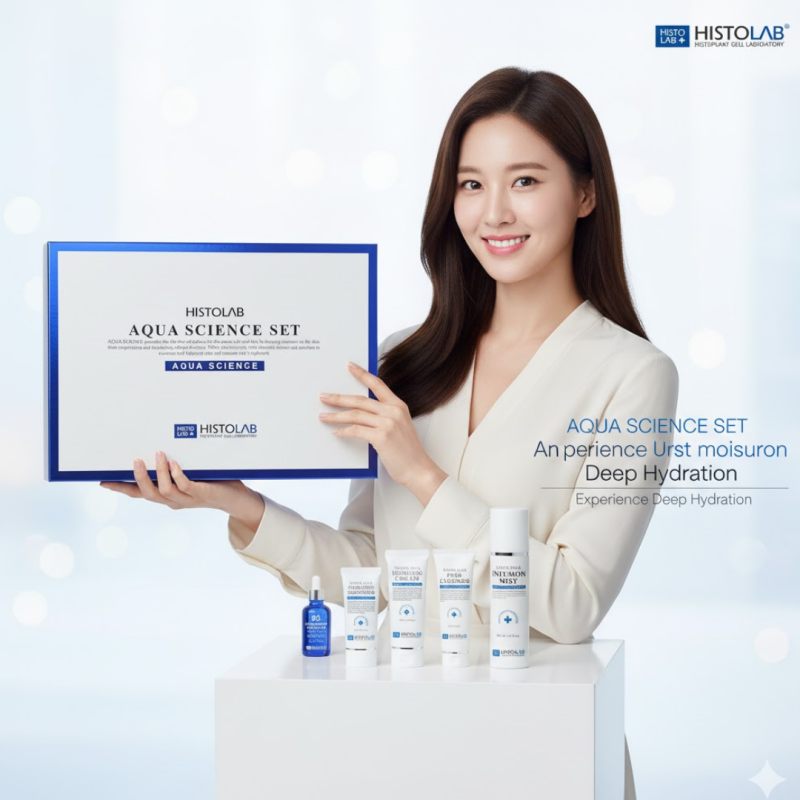 [단독 한정판] 피부과 전문가가 극찬! 히스토랩 아쿠아사이언스 5종 선물세트, 이 기회를 놓....