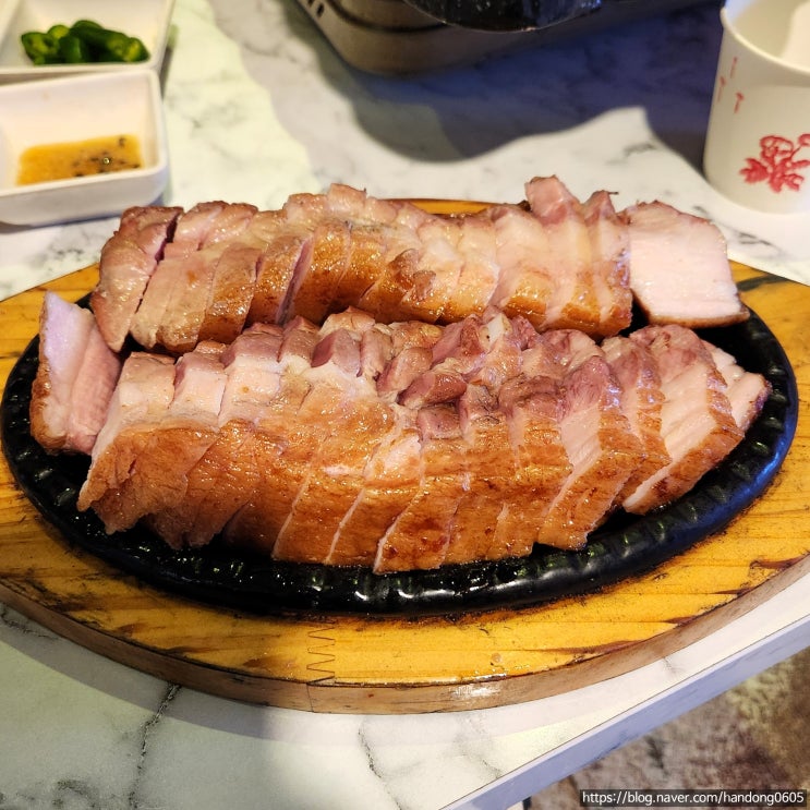  [도봉구/창동/신창시장] 참나무삼겹살닭오리바베큐 - 최고다!! 참나무 향이 가득 배인 장작구이 치킨과 삼겹살의 맛