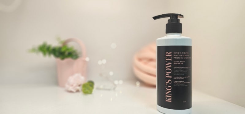 킹스파워블랙앤볼륨샴푸 새치커버+탈모개선+볼륨까지 한 번에!