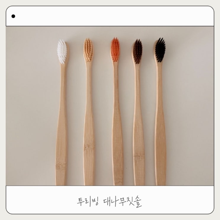  투리빙 대나무 칫솔 제로웨이스트 실천하기