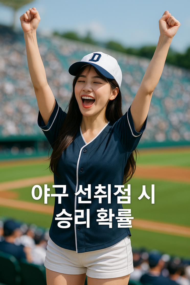  [통계] 야구에서 선취점 얻은 팀이 승리할 확률