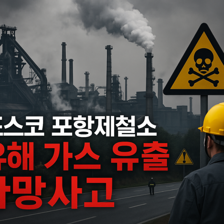 <b>포스코</b> 포항제철소 <b>유해 가스</b> 유출 <b>사고</b>…1명 사망, 3명 부상... 