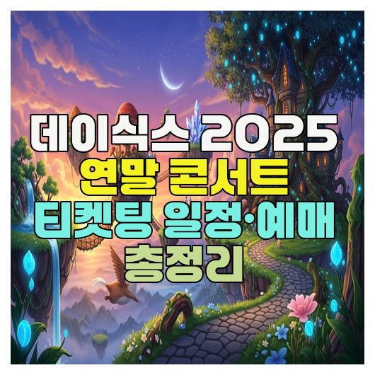  데이식스 2025 연말 콘서트 티켓팅 일정·예매 총정리