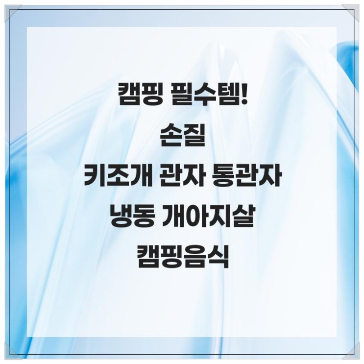  캠핑 필수템! 손질 키조개 관자 통관자 냉동 개아지살 캠핑음식