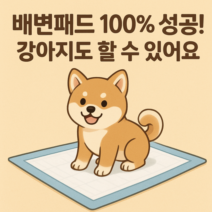  강아지 배변패드 100% 성공시키는 훈련법! 완전 정복 가이드