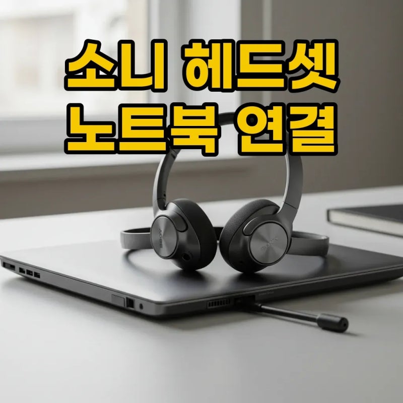 소니헤드셋노트북연결 안 됨? 연결 방법 총정리