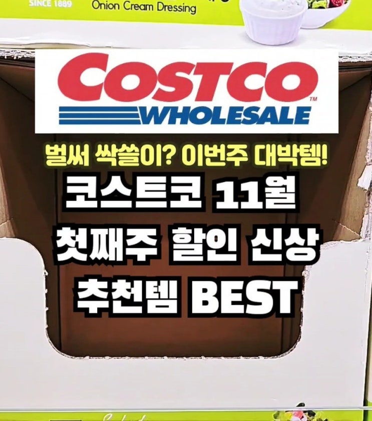  코스트코 11월 첫째주 할인 세일