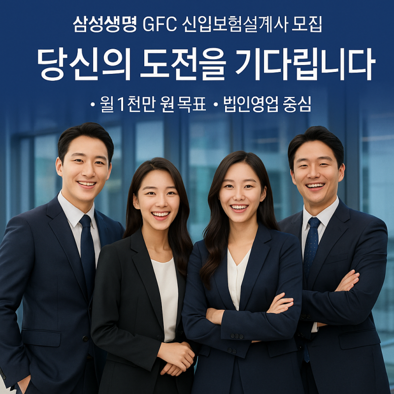 삼성생명 GFC "1년 전 그 결정이 내 인생을 바꿨습니다"삼성생명 GFC 신입 후기