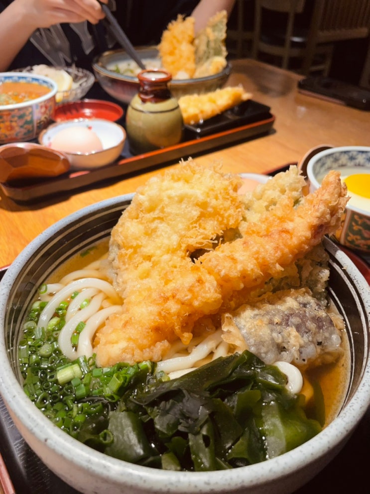  마루젠우동 후기,송도 현대프리미엄아울렛 맛집 추천! 직접 뽑은 쫄깃한 면발