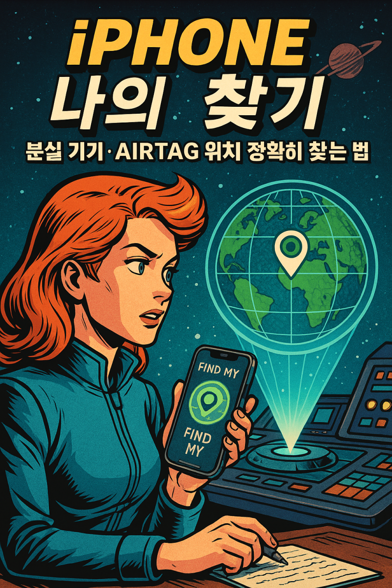 iPhone 나의 찾기 분실 기기 AirTag 위치 정확히 찾는 법