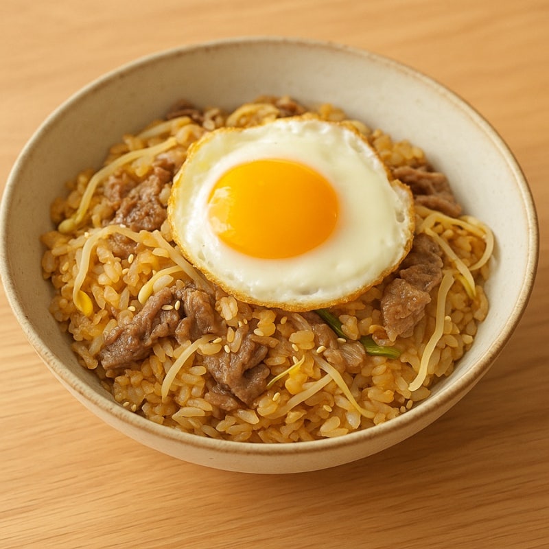 우삼겹 숙주 볶음밥