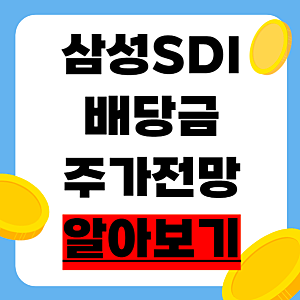 삼성SDI 배당금 지급일정 배당락일 기준일 목표주가 완벽정리 - 2025년 최신 2차전지 투자 포인....