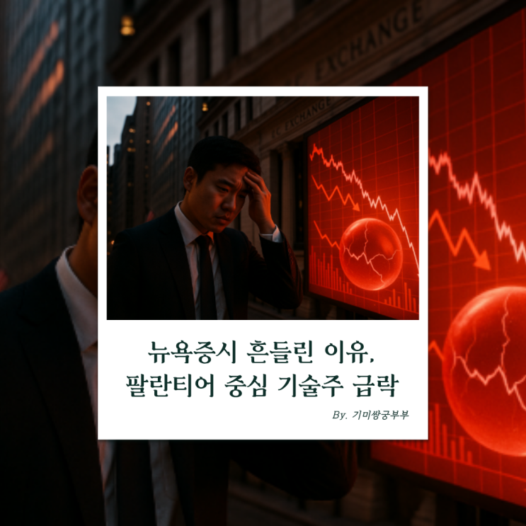  뉴욕증시 흔들린 이유, 팔란티어 중심 기술주 급락