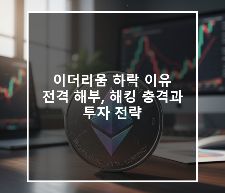  이더리움 하락 이유 전격 해부, 해킹 충격과 투자 전략