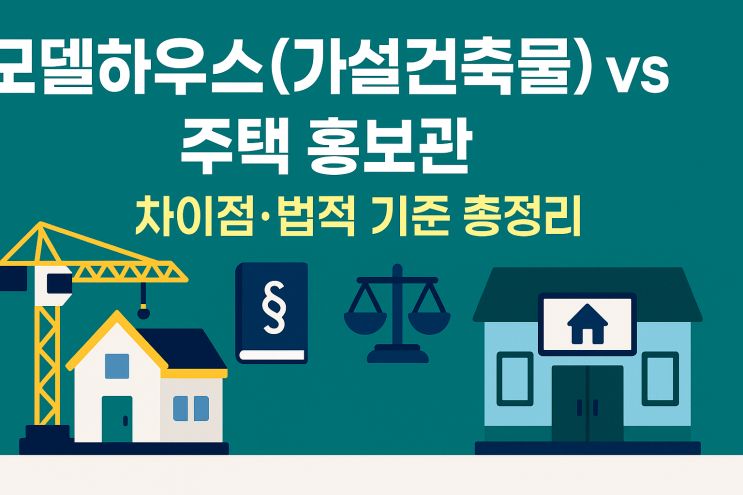  모델하우스(가설건축물) vs 주택 홍보관, 무엇이 다를까?