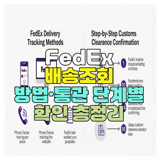  FedEx 배송조회 방법·통관 단계별 확인 총정리