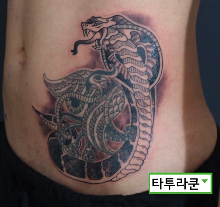  이집트풍 타투/ 손님이 가져온 타투도안 다시그려서 만들어 드리기(내 몸에 맞는 타투도안제작)