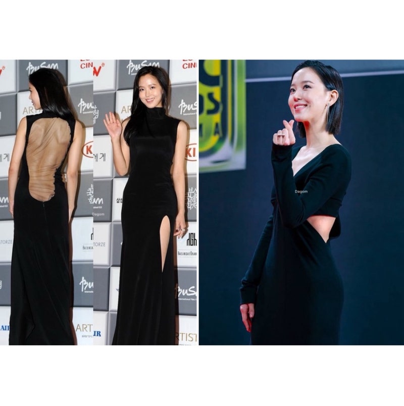 무명배우에서 “탑여배우”로 만들어 준 파격의 극 엉덩이골 시상식 드레스 패션