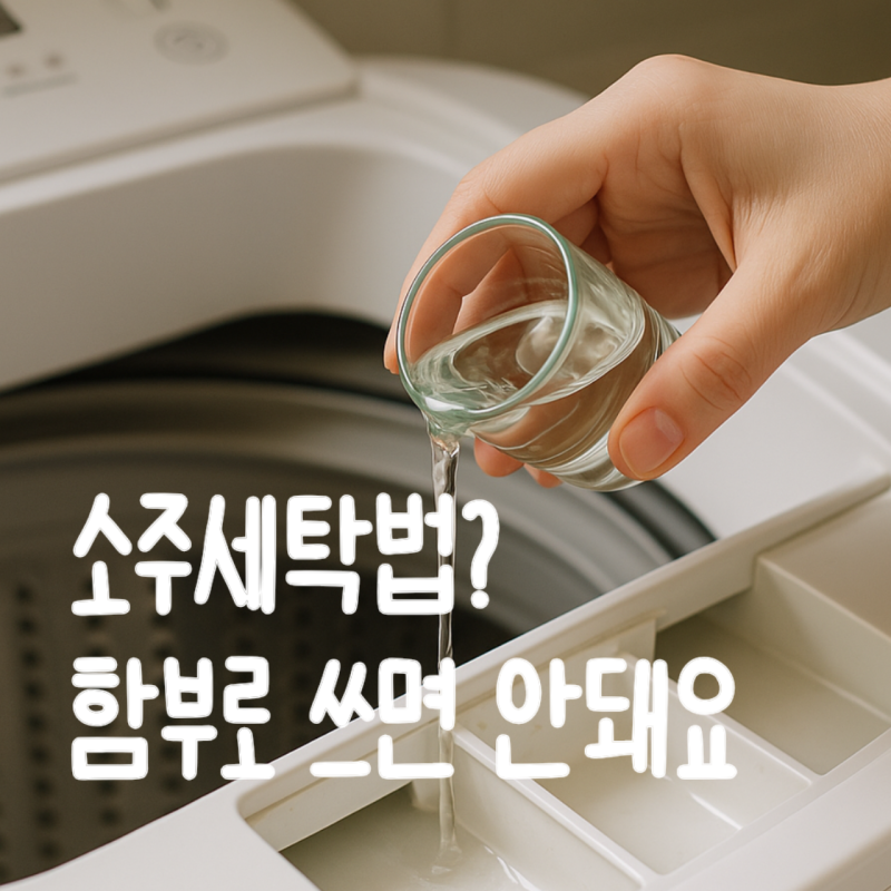 '세탁기에 소주를 부으라고요?', 해본 사람만 안다는 그 세탁법