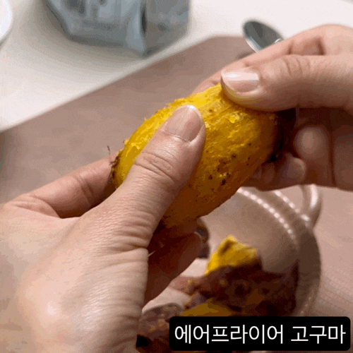 닌자에어그릴 에어프라이어 고구마 굽기 온도 간편요리