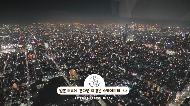  도쿄 스카이트리 전망대 야경 일본 도쿄 자유 여행 코스 놀거리 가족여행