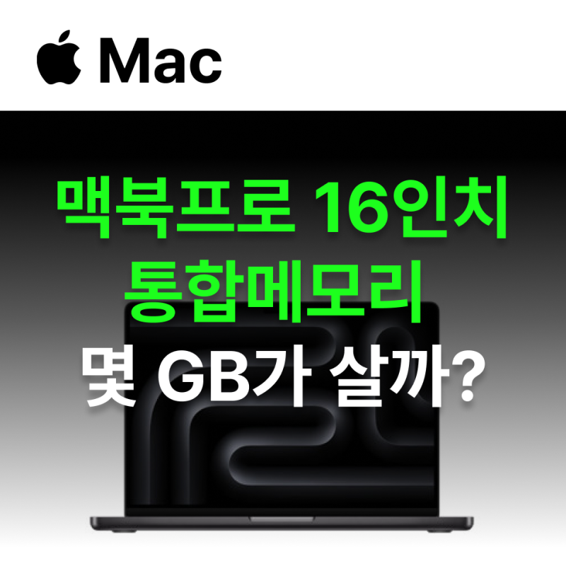 맥북프로 16인치 M4 pro 통합메모리 24GB vs 48GB 뭐살까?추천