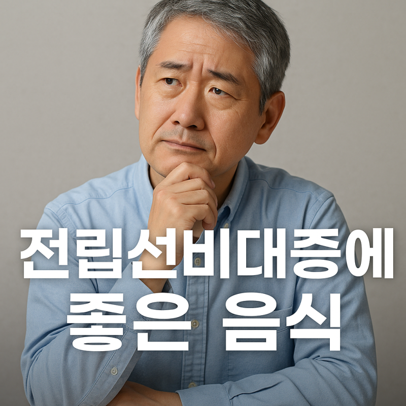 전립선비대증에 좋은 음식 | 남성 건강을 지키는 자연 치유 식단