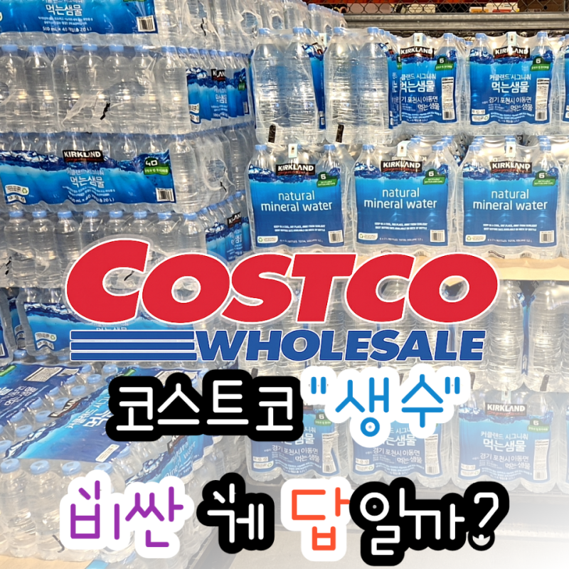 코스트코 에비앙 vs 커클랜드 생수, "22,990원 vs 6,150원" 체감 차이 크다..