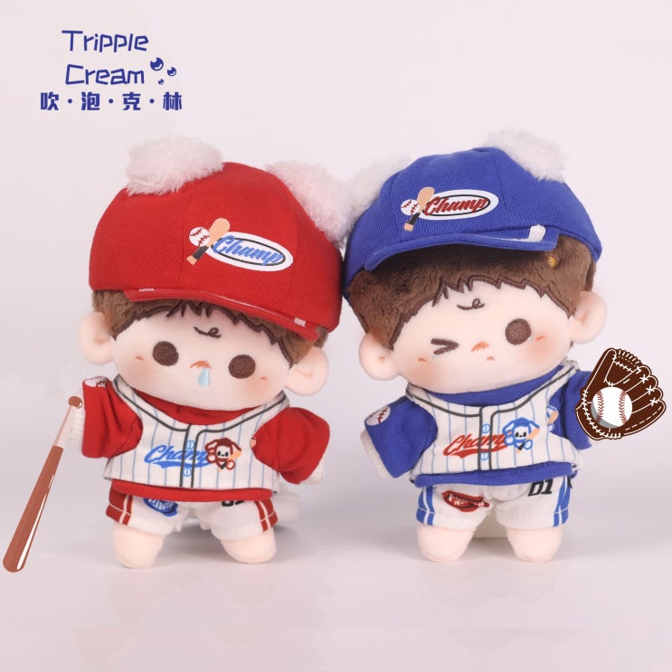  10cm 강아지 홈런 세트 인형옷 아이돌인형옷