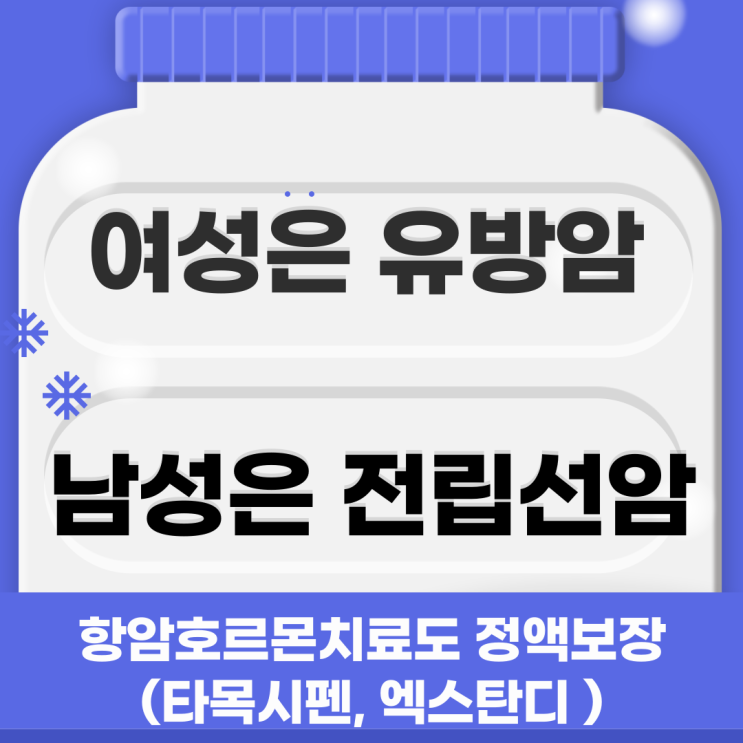   (타목시펜, 엑스탄디 보장)여성/남성 암치료비에서 항암호르몬은 보장 제외? NO! 항암호르몬 치료비 보장!