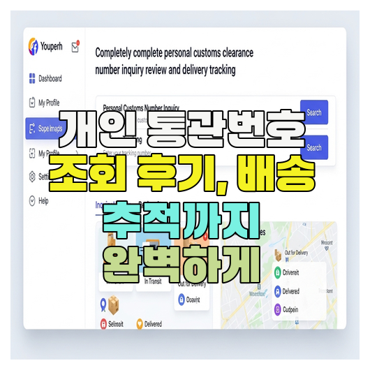  개인 통관번호 조회하기 및 후기, 배송 추적도 완벽하게 하기