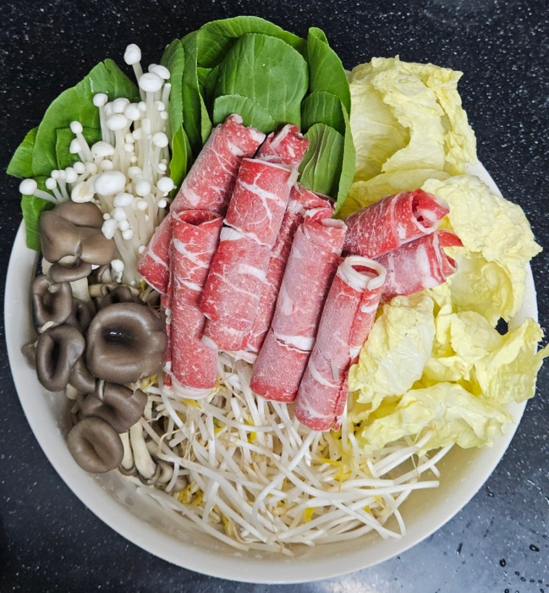 소고기 샤브샤브 만들기 샤브샤브육수 만들기 참소스 찍먹 레시피