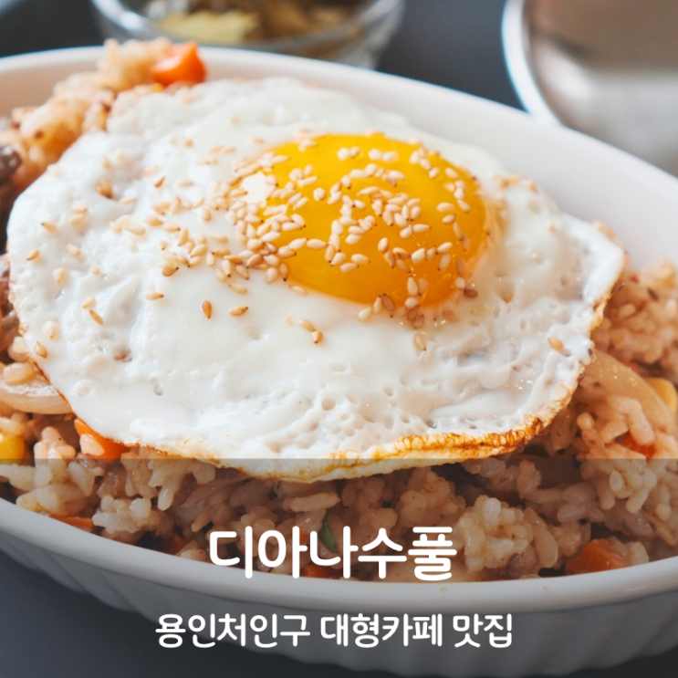  용인 대형카페 처인구 카페 디아나수풀 소불고기 볶음밥 맛집